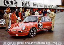 1) A 2 Hockenheim 10 1973, Porsche 911 2.8 RSR